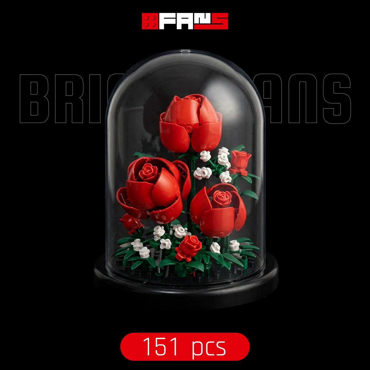 Redoma de Rosas (151 peças) | Capa 1