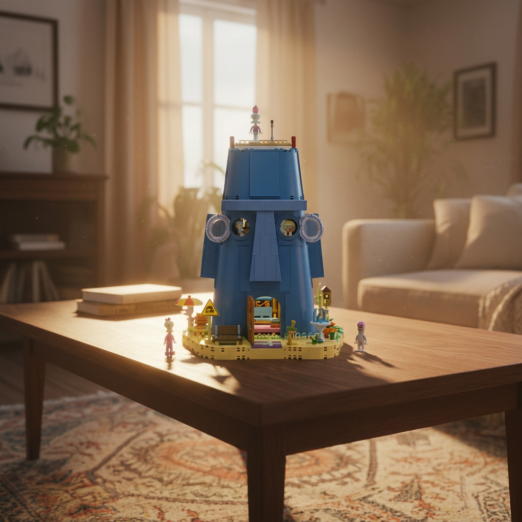 Bob Esponja - Casa da Pedra dos Tentáculos (1655 peças)