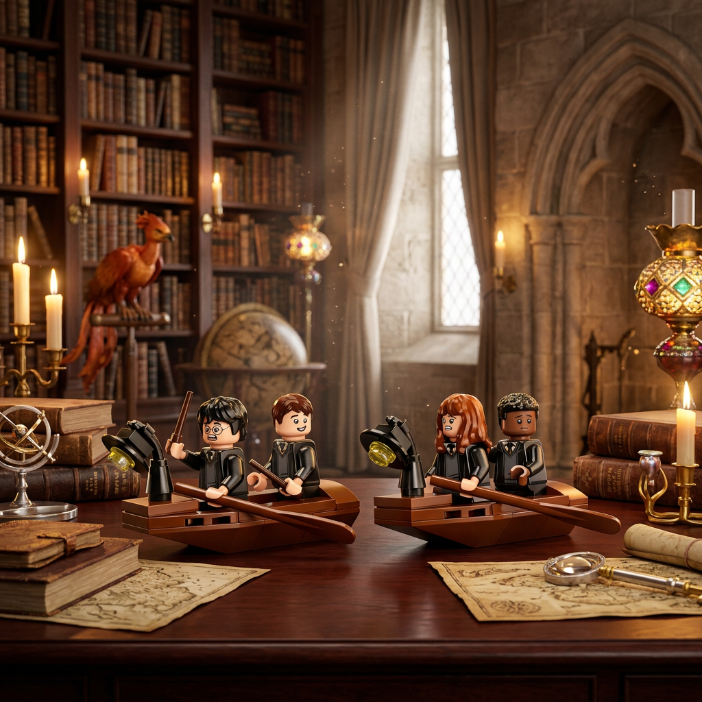 Casa de Barco - Castelo de Hogwarts (350 peças)