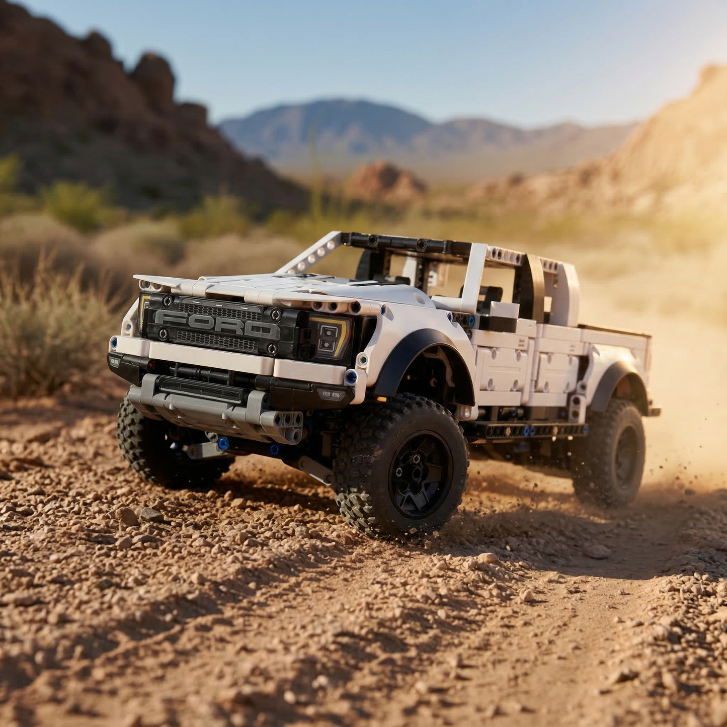Ford F-150 Raptor Branca (1379 peças)