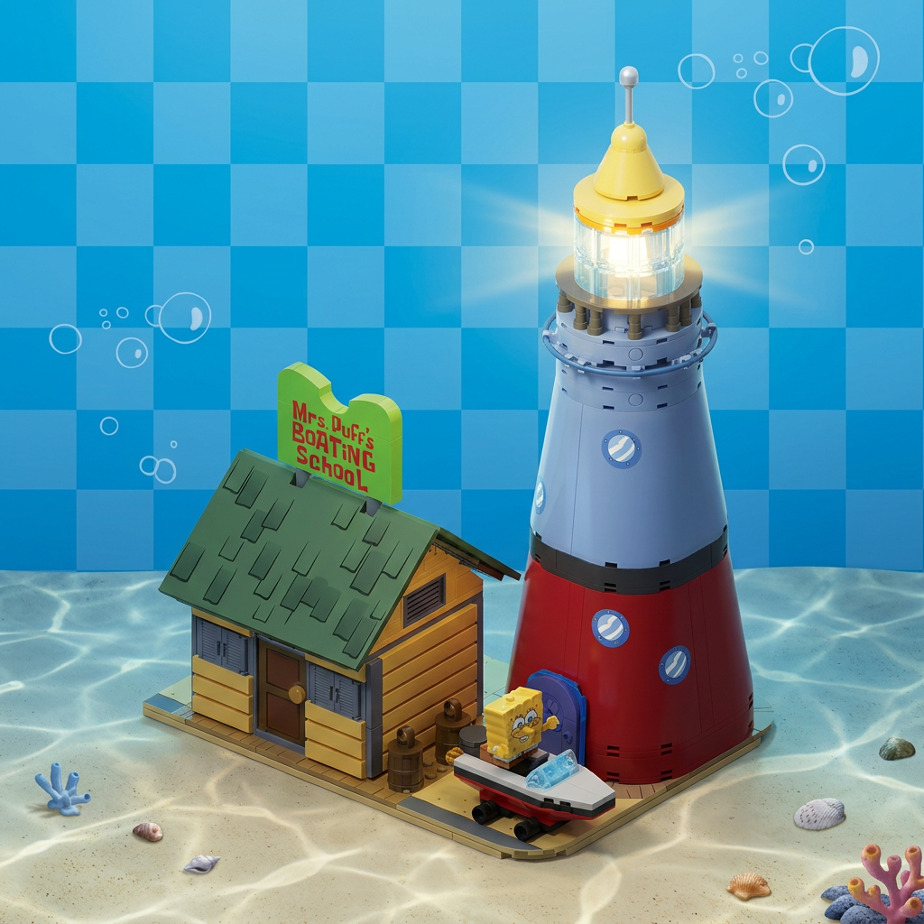 Bob Esponja - Escola de Barcos da Sra. Baiacu (629 peças)