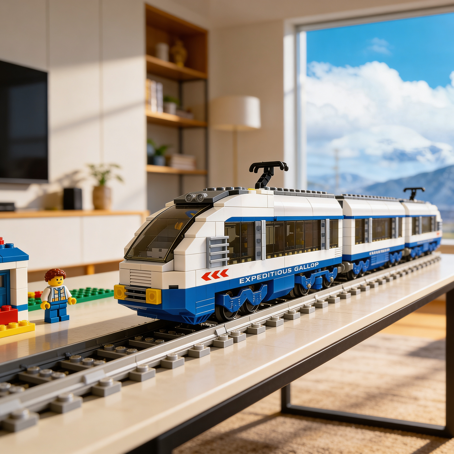 Trem Ferroviário Urbano (681 peças)