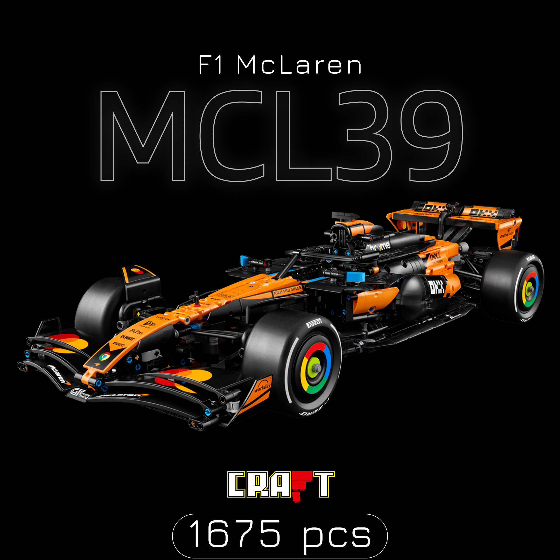 Fórmula 1 - Mercedes-AMG F1 W14 (1642 peças) – Brics Craft