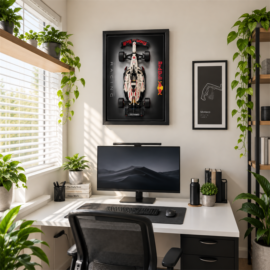 Quadro para Fórmula 1 - Max Verstappen RB21 degradê