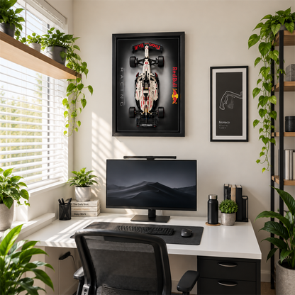 Quadro para Fórmula 1 - Max Verstappen RB21 degradê