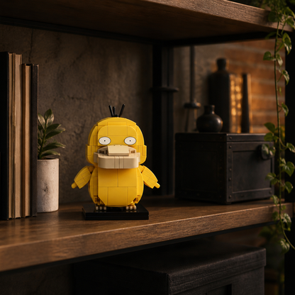 Compre Junto Pikachu + Psyduck - Psyduck em blocos sobre estante industrial