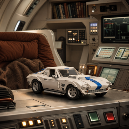Hot Wheels Corvette Grand Sport (918 pcs) — 02 ambiente cockpit retro