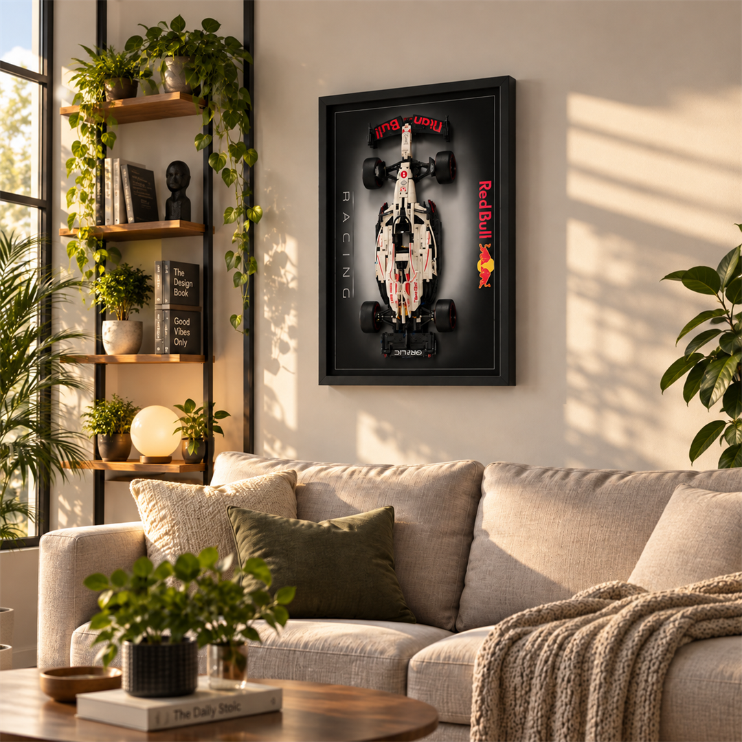 Quadro para Fórmula 1 - Max Verstappen RB21 degradê