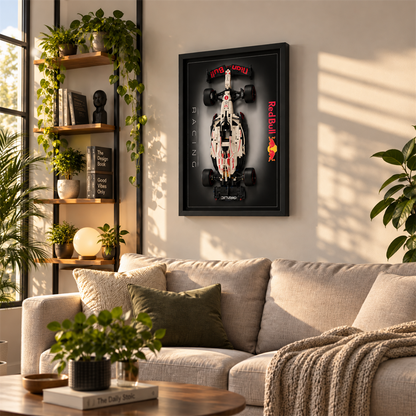 Quadro para Fórmula 1 - Max Verstappen RB21 degradê
