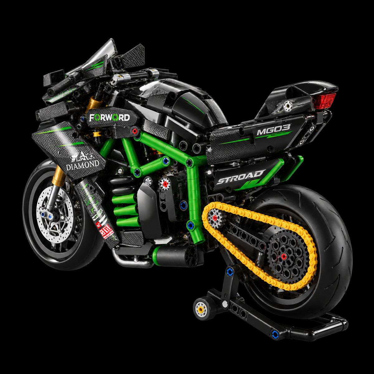 Imagem hero isolada do produto Kawasaki Ninja H2R (812 peças), posição 2