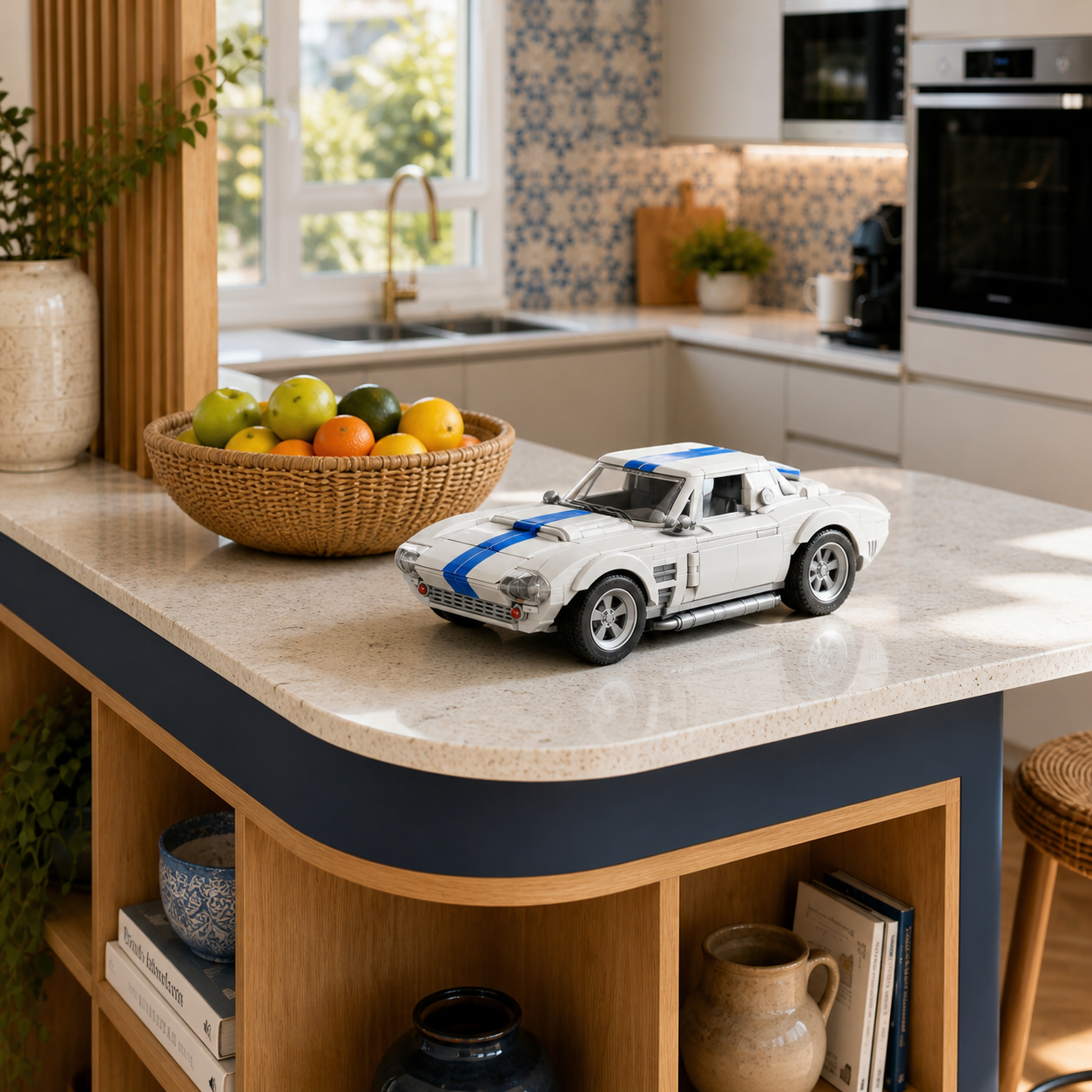 Hot Wheels Corvette Grand Sport (918 pcs) — 04 ambiente cozinha ilha