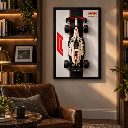 Quadro para Fórmula 1 - Max Verstappen RB21 com listra