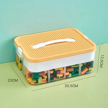 Caixa Organizadora 1 Camada Amarela - 30,5 x 23 x 12,5 cm