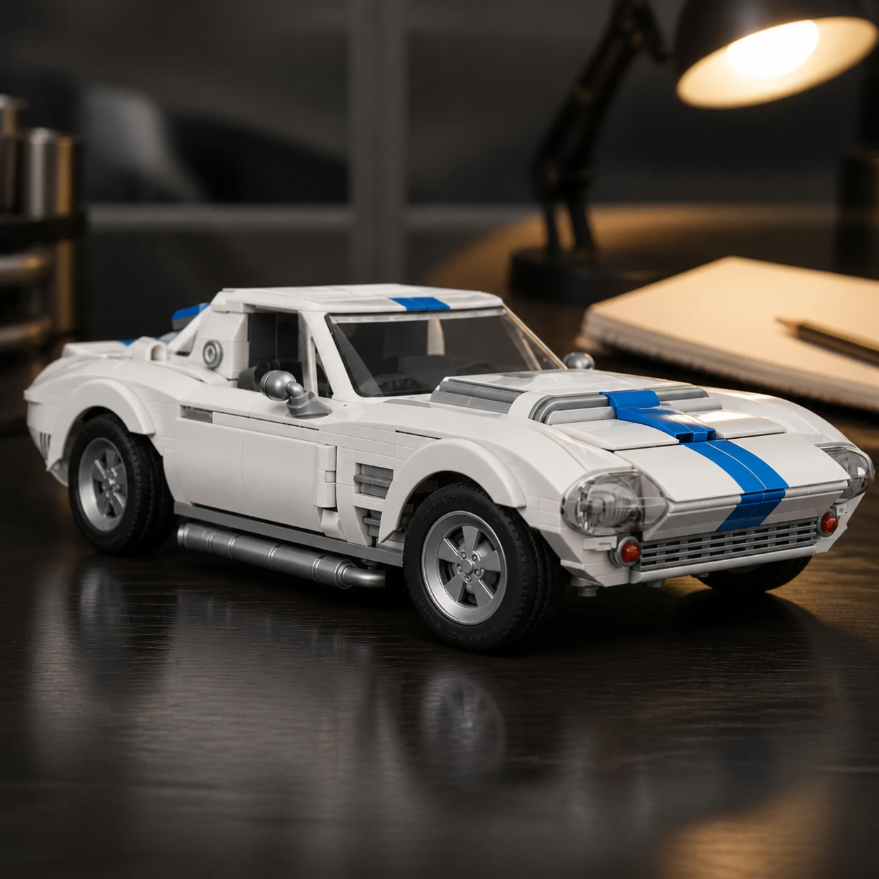 Hot Wheels Corvette Grand Sport (918 pcs) — 08 ambiente macro