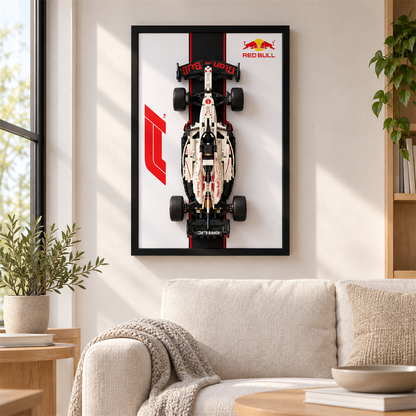 Quadro para Fórmula 1 - Max Verstappen RB21 com listra