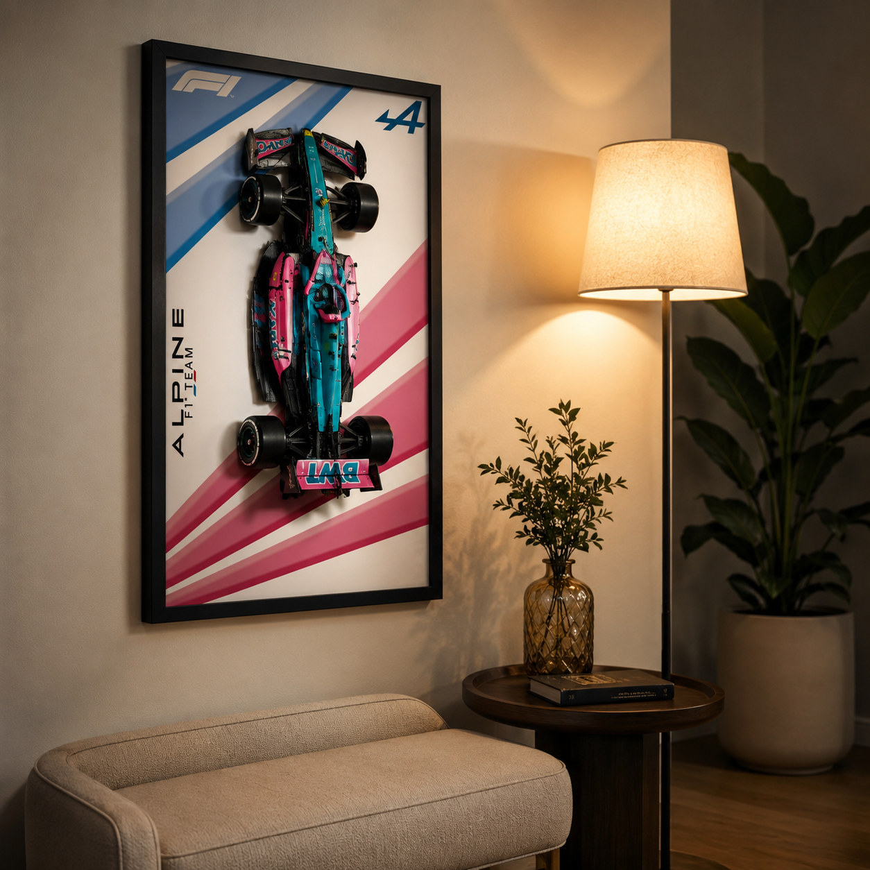 Quadro de Acrílico para Fórmula 1 Alpine A524