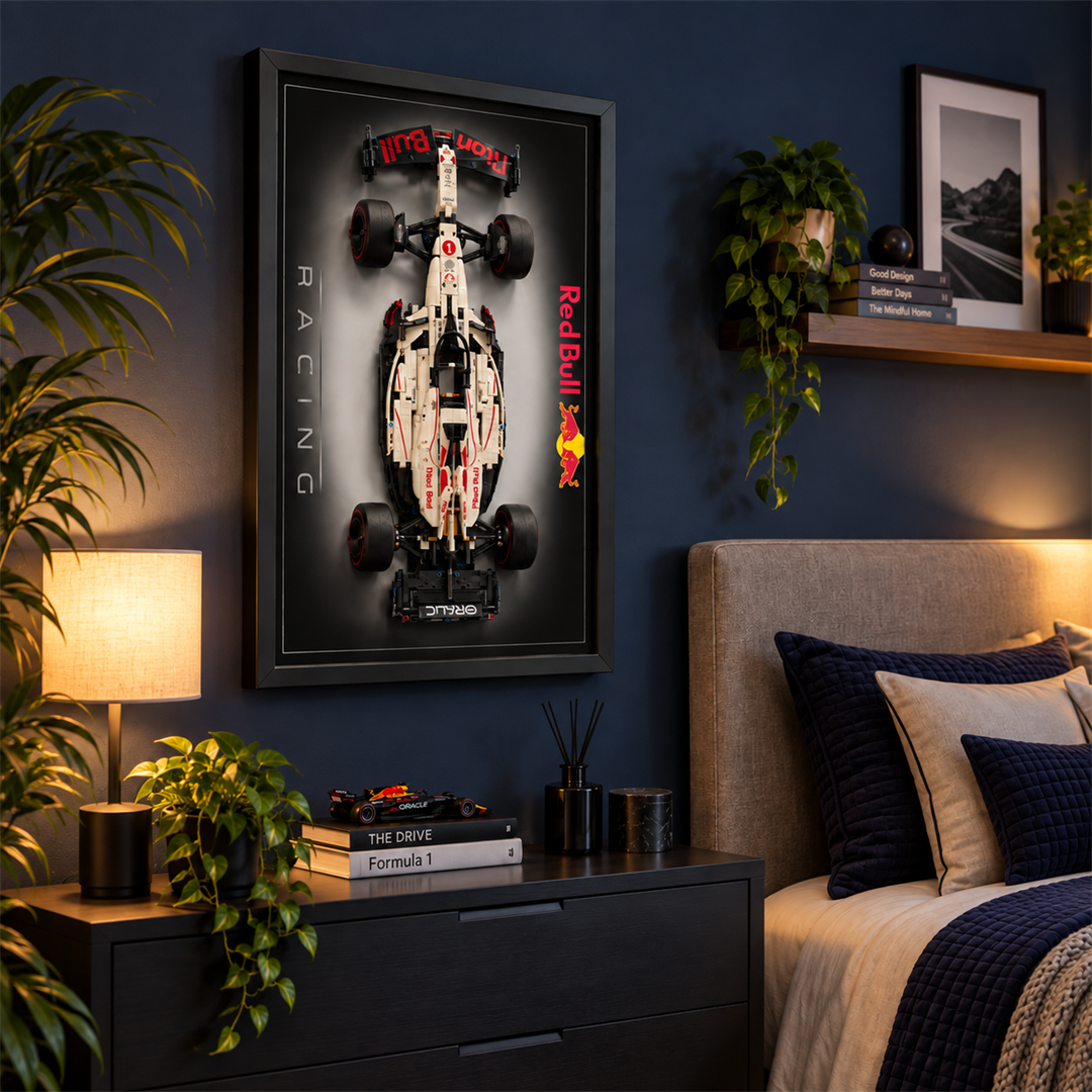 Quadro para Fórmula 1 - Max Verstappen RB21 degradê