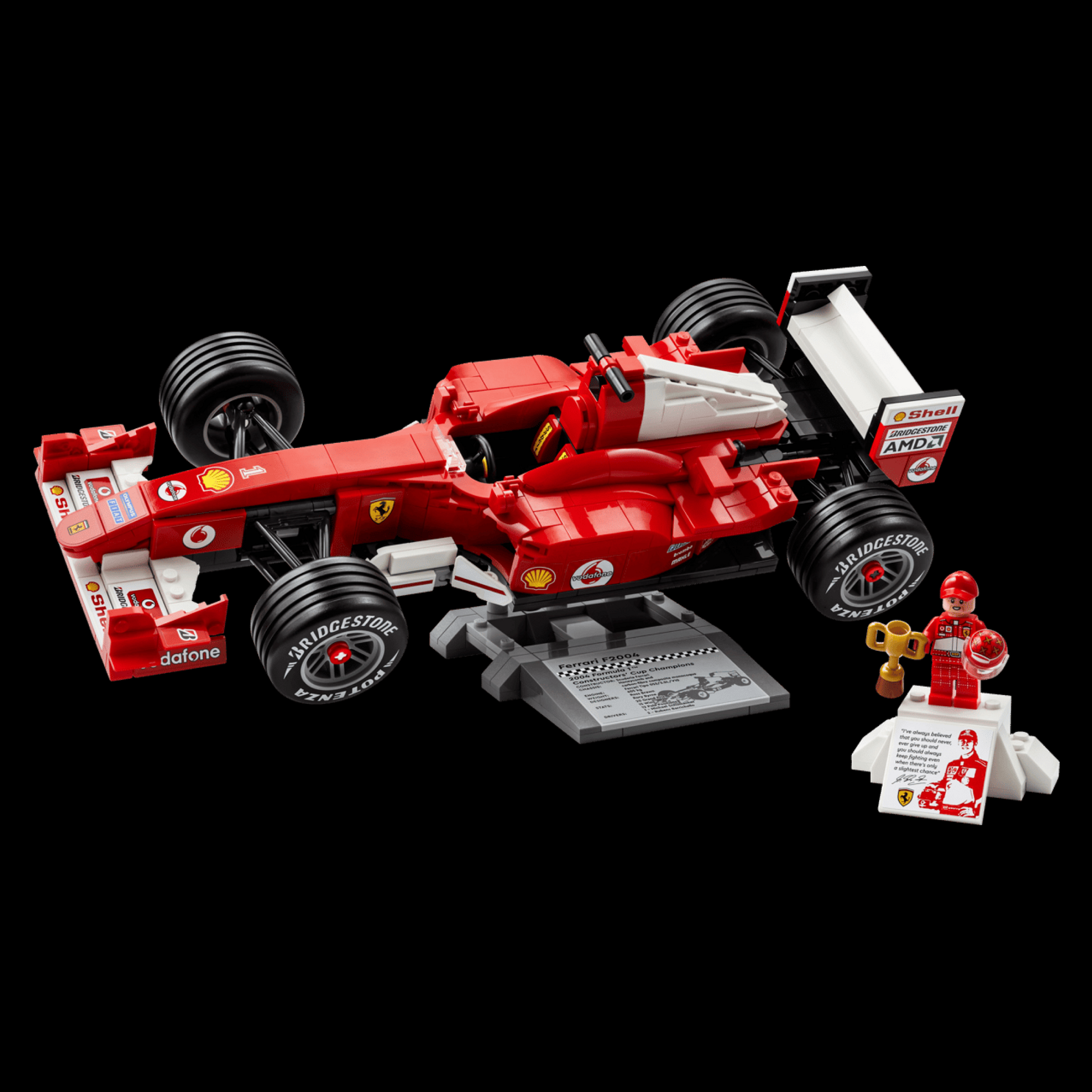 Compre Junto! Miniatura de Ferrari F2004 + McLaren MP4/4 – Brics Craft