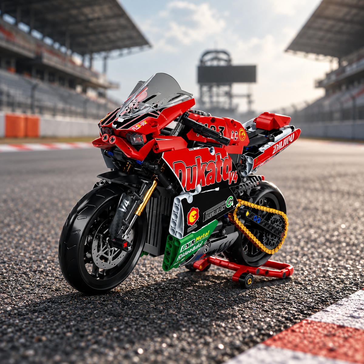 Ducati V4 em miniatura no autódromo