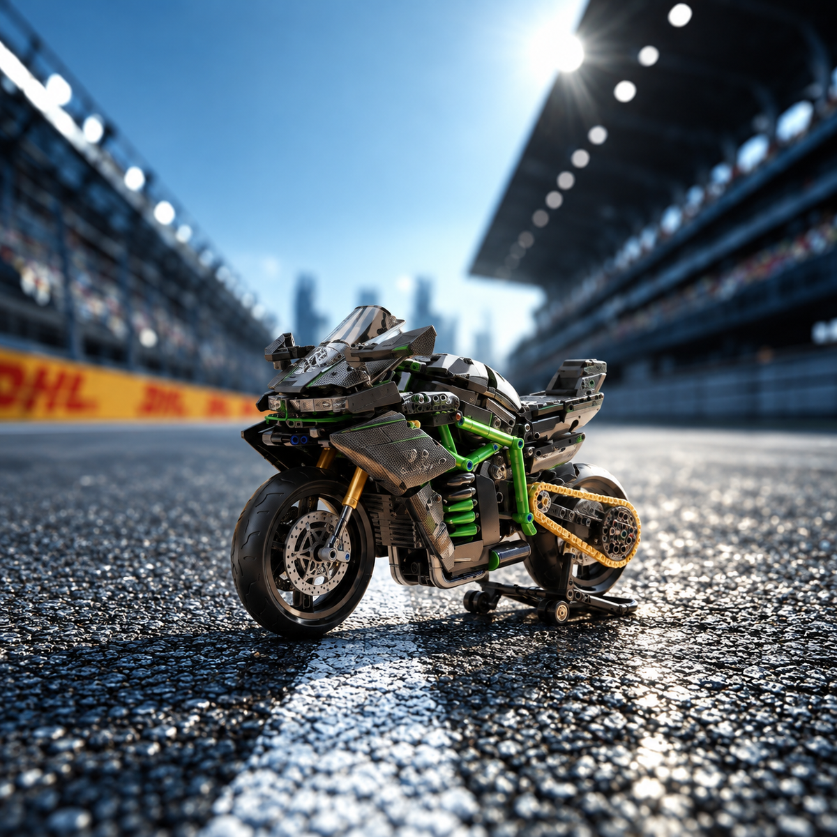 Kawasaki MG03 em miniatura na pista