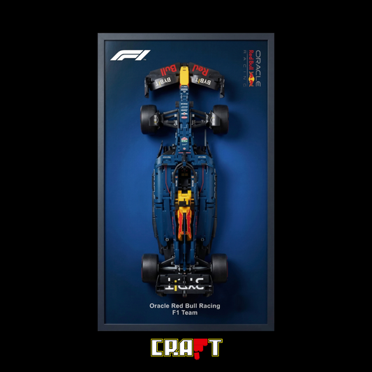 Compre Junto! Miniatura de Fórmula-1 Red Bull RB20 + Quadro Fosco