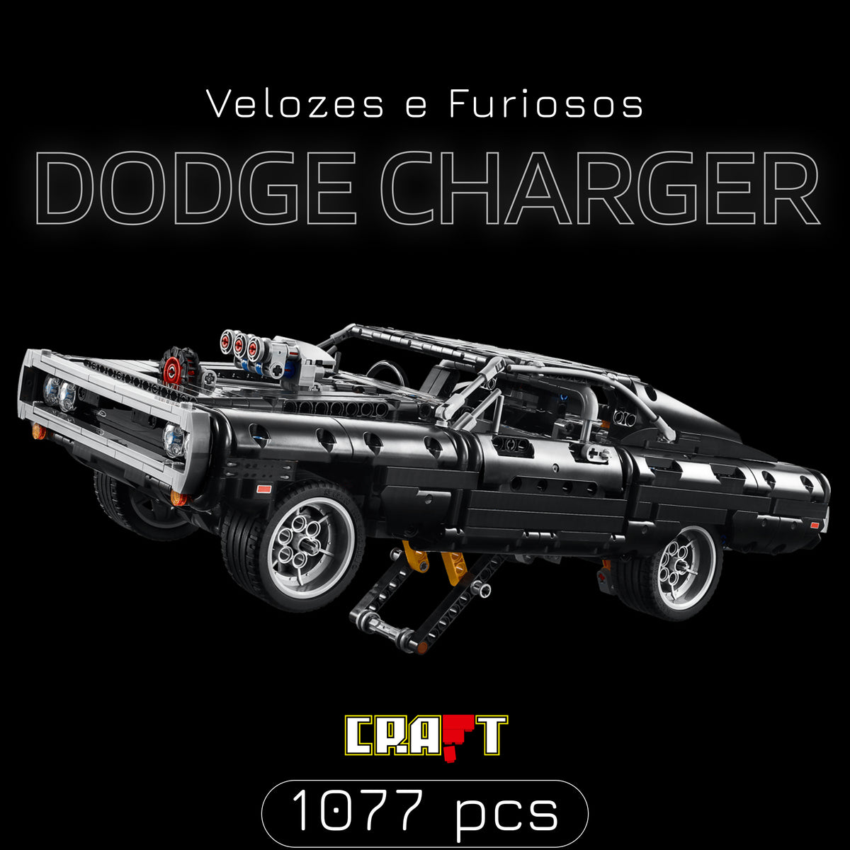 1CAPA CRAFT Dodge Charger 1970 - Velozes e Furiosos (1077 peças).jpg