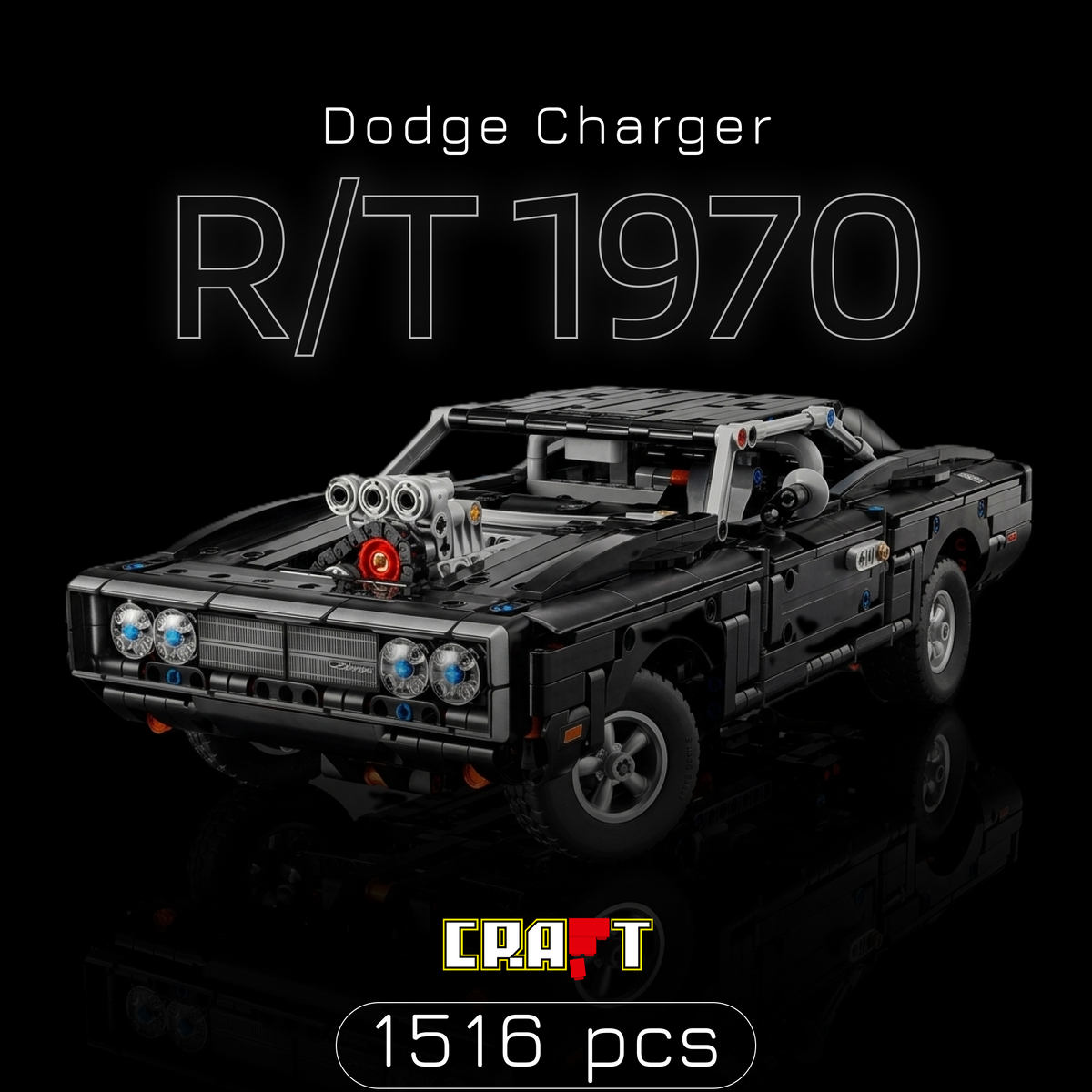 1CAPA CRAFT Dodge Charger 1970 - Velozes e Furiosos (1516 peças).png