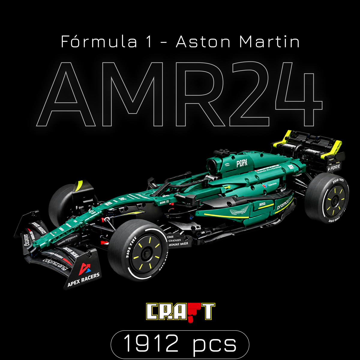 Fórmula 1 - Aston Martin AMR24 (1912 peças)