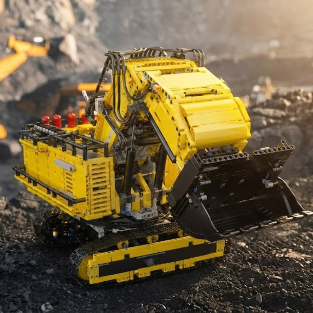 Escavadeira - Liebherr R 9800 Amarela (4767 peças)