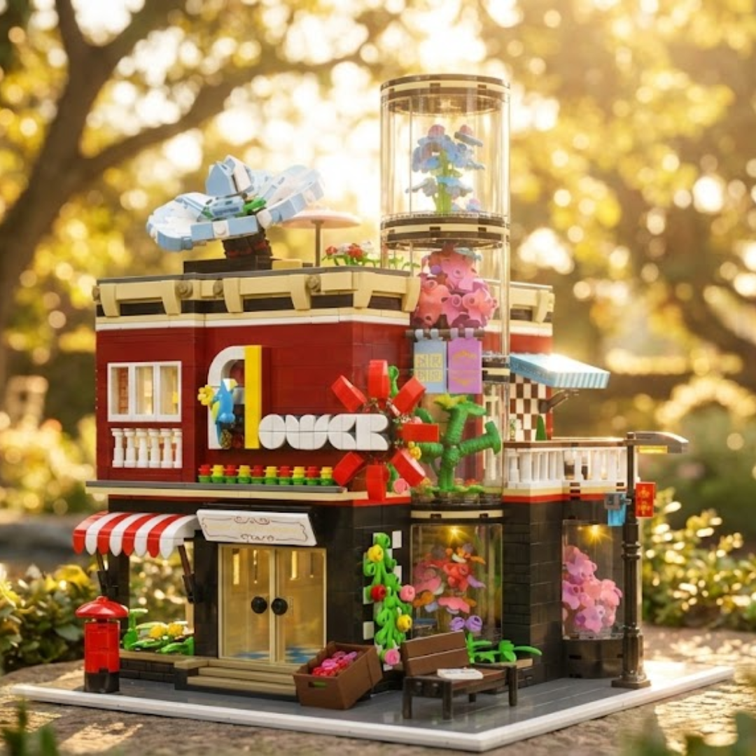 Floricultura NovaTown (2291 peças) - Brics Craft