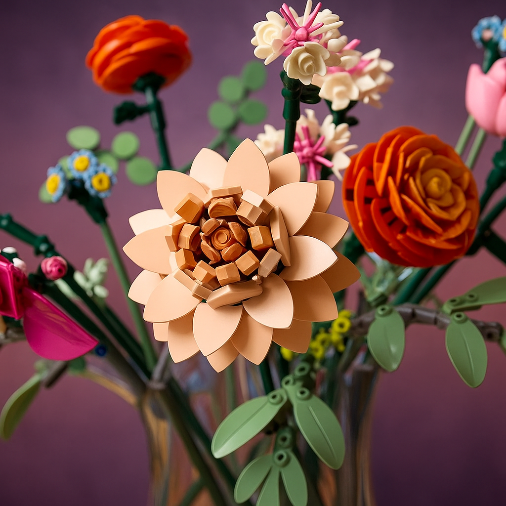 Buquê de Flores Rosa (749 peças)