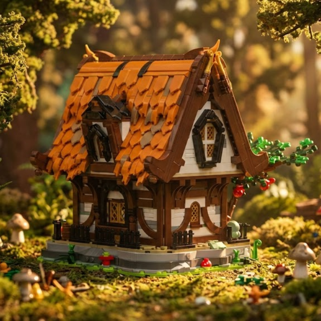 Cabana Medieval de Troncos (2192 peças) - Brics Craft