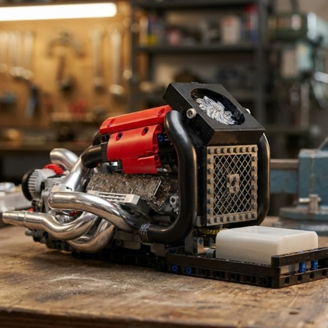 Motor V6 STR13 Motorizado (980 peças) - Brics Craft
