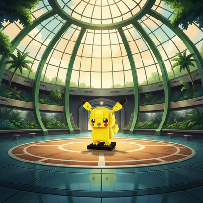 Compre Junto Pikachu + Psyduck - Pikachu em blocos - detalhe colecionavel