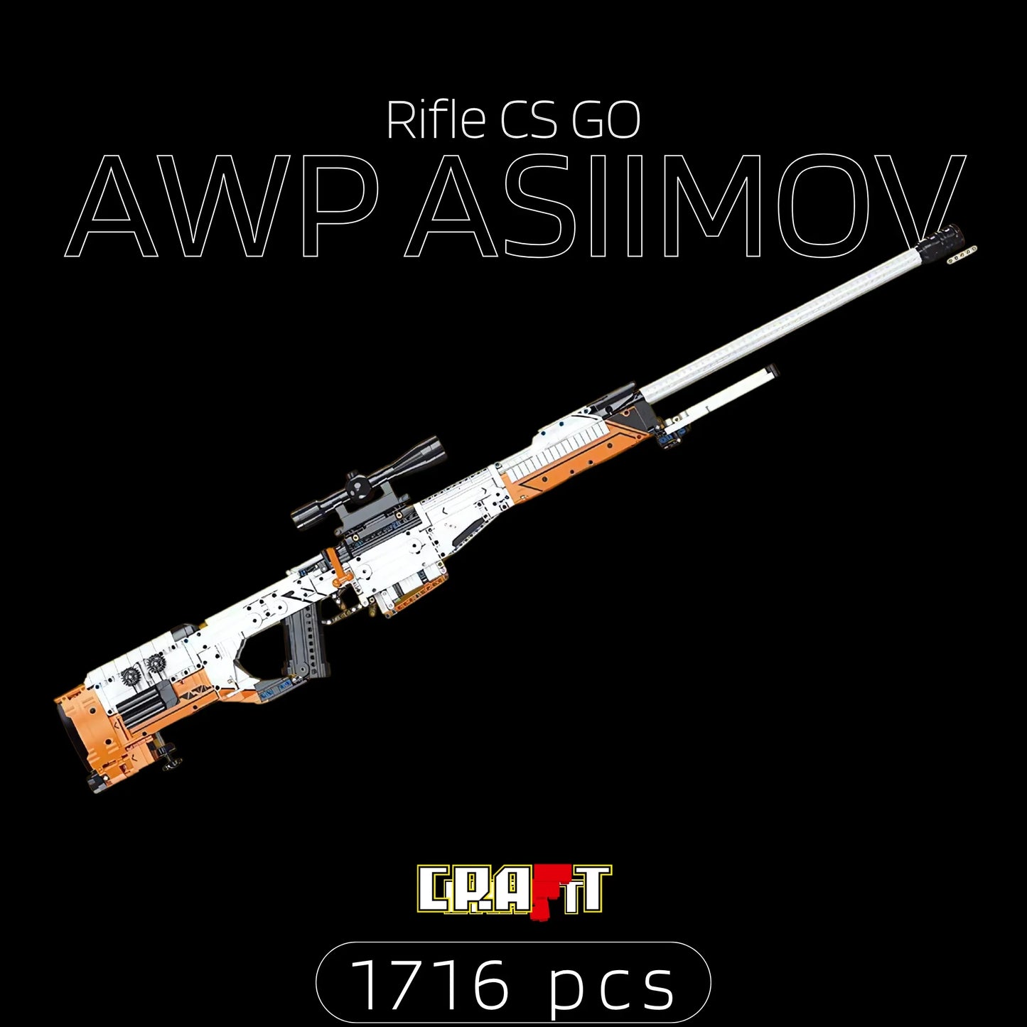 AWP Asiimov (1716 peças)