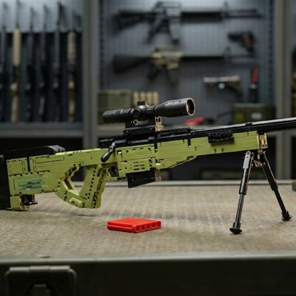 Franco-Atirador Ártico: AWM L96 (1628 peças) - Brics Craft