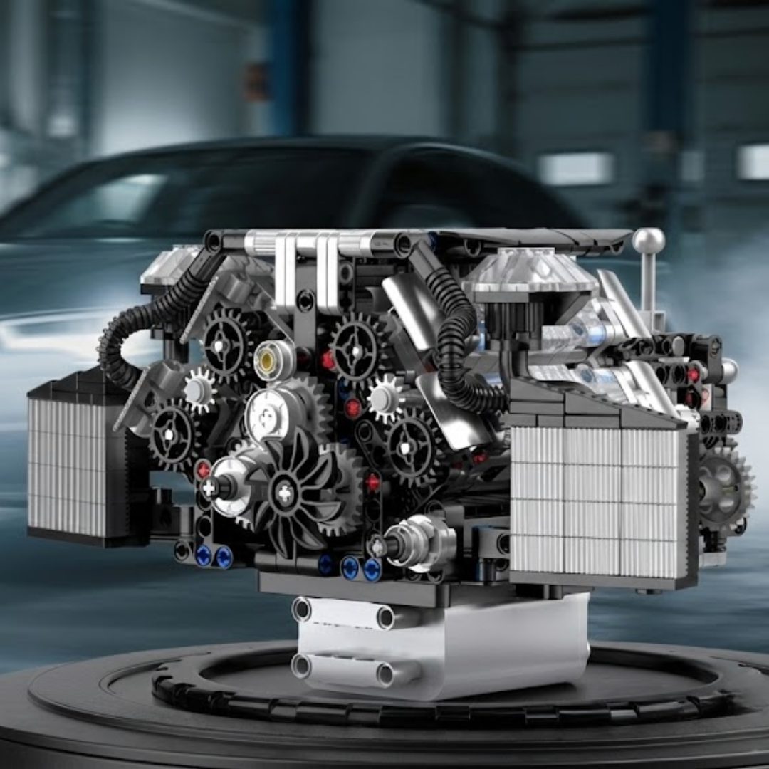 Motor W12 Twin Turbo (871 peças) - Brics Craft