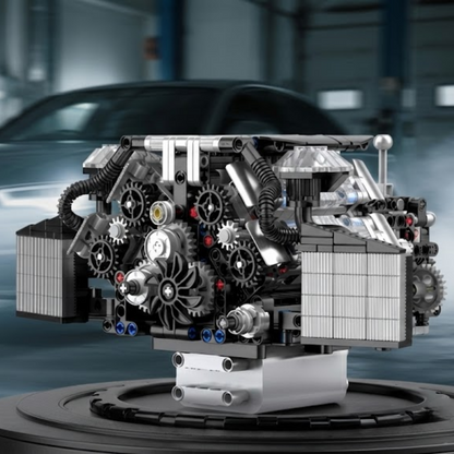 Motor W12 Twin Turbo (871 peças) - Brics Craft