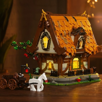 Cabana Medieval de Troncos (2192 peças) - Brics Craft