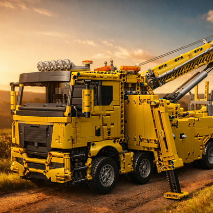 Caminhão Guincho MAN TGS Amarelo (4.883 peças)