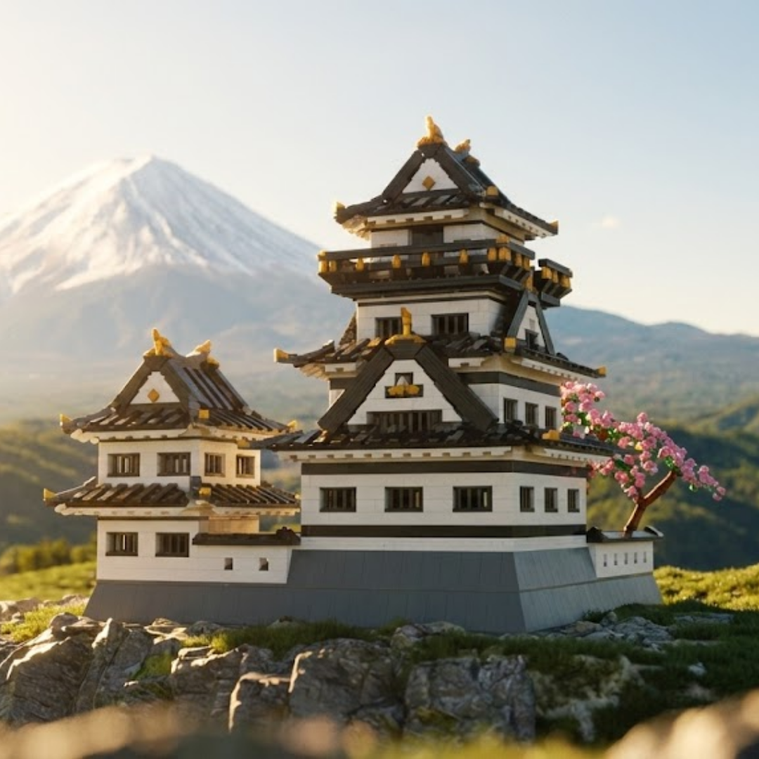 Castelo Himeji-jo (3086 peças) - Brics Craft
