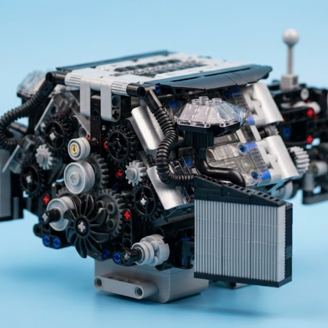 Motor W12 Twin Turbo (871 peças) - Brics Craft