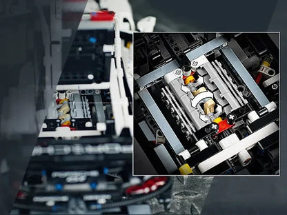 (76% OFF) Com Motor Boxer de 6 Cilindros e que Abre as Portas - Escala 1:10 - 1580 Peças - Brics Craft