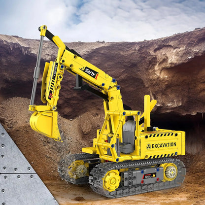 5 Carros de Construção Motorizados em 1 (555 peças)