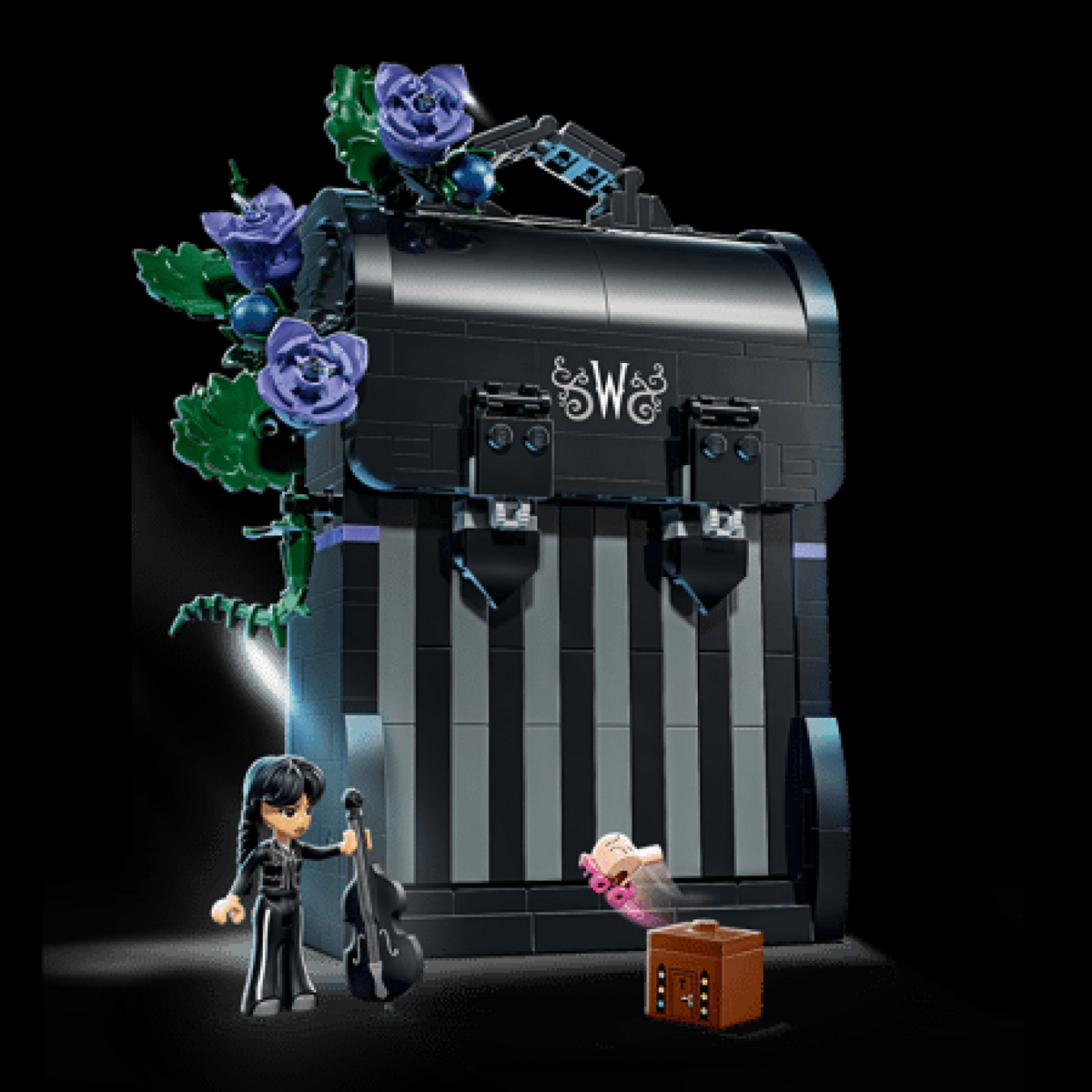Capa 04 do conjunto LEGO Mochila da Wandinha (76787, 401 peças).