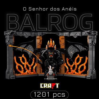 O Senhor dos Anéis Book Nook: Balrog (1201 peças)