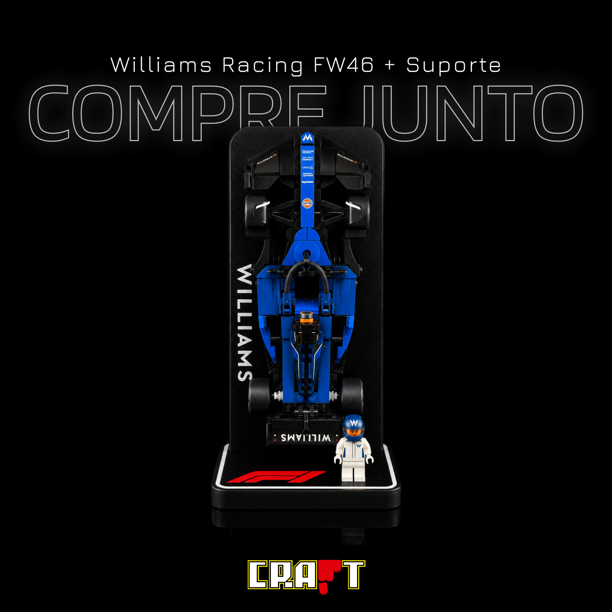 Compre Junto! Speed Champion Williams Racing FW46 + Suporte - Capa