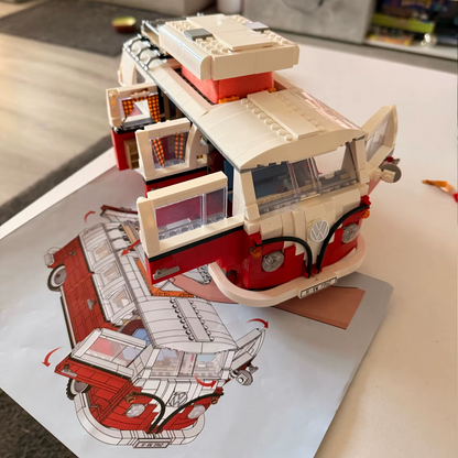 Combi T1 Volkswagen (1332 peças)