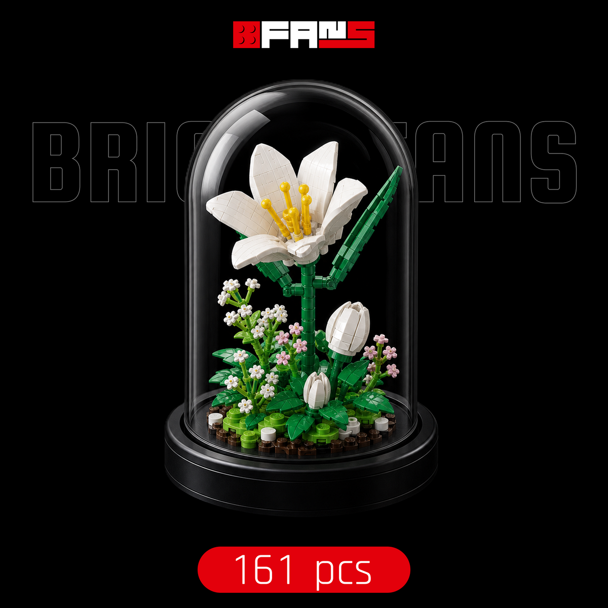 Redoma de Lírio Branco (161 peças) | Capa 1