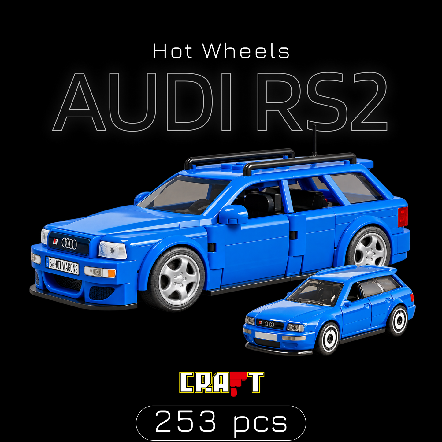 Hot Wheels - Audi RS2 (253 peças) | Capa 1